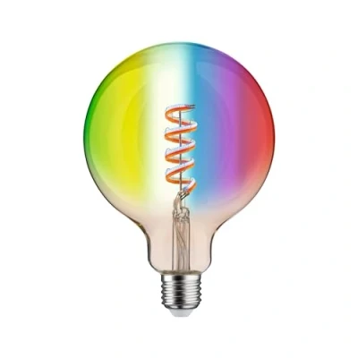 Afbeelding van 29162 Paulmann Home LED lamp E27 Energielabel: G (A G) 6.3 W RGBW Goud
