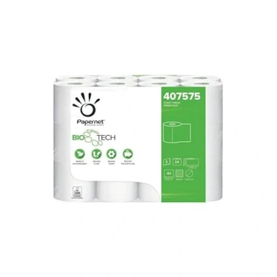 Afbeelding van Papernet Zelfontstoken toiletpapier Bio Tech, 2 ply 24 rollen