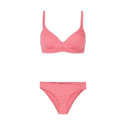 Afbeelding van Protest Prtmanja 25 Beugel bikini set Dames B&amp;C&amp;D cup Ribstof Verstelbare bandjes Guava Pink