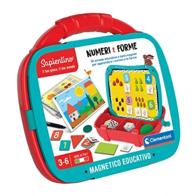 Afbeelding van Clementoni Italy Sapientino koffer voor het leren van cijfers, magneetbord, spel kinderen 3 tot 6 jaar, gemaakt in Italië, 16715, meerkleurig, medium