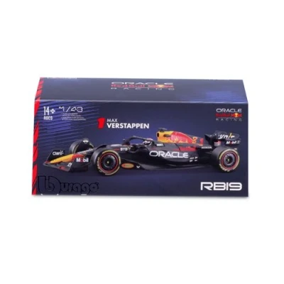 Image de Véhicule Bburago 1/43 Racing 2023 Red Bull Honda RB19 avec casque Verstappen