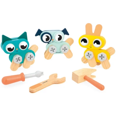 Afbeelding van Janod bouwset dieren brico&#039;kids