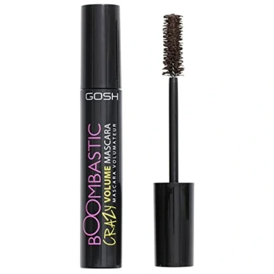 Afbeelding van GOSH Boombastic Crazy Mascara voor extreem volume en lange wimpers, volumemascara met nauwkeurige borstelkop, klontervrije huidvriendelijk geurloos, 005 chocolade