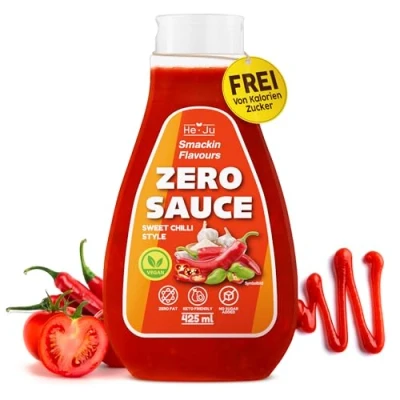 Afbeelding van Zero Sauce Sweet Chili 1 x 425 ml Light Saus, vet en suikervrij, veganistisch glutenvrij, geschikt voor keto dieet (425 (1 verpakking), Style)