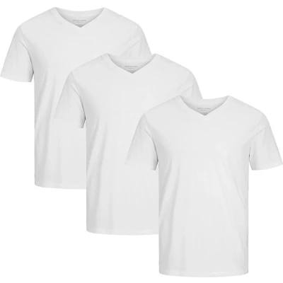 Afbeelding van Jack &amp; Jones 3ER PACK Tshirt basic, Heren, Maat: Large, Weiß