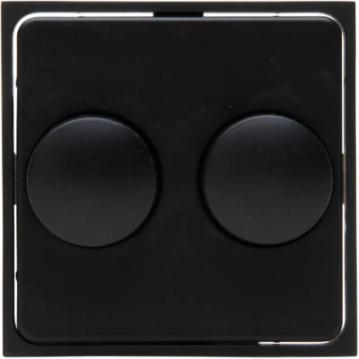 Afbeelding van Kopp centraalplaat voor druk/draai duo dimmer HK07 mat zwart (492850006)