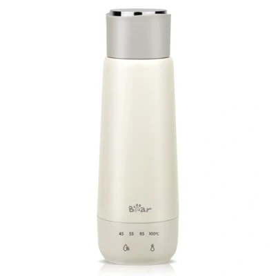 Afbeelding van Bear 300 ml 4 Temperaturen Elektrische Waterkoker 3 in 1 Reizen Roestvrij Staal Voering Dubbel 304 Kleine Draagbare Snelle Verwarming Cup