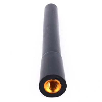 Afbeelding van Universele autoantenne, kort, 9,7 cm, AM FM antenne, schroefbare zwart