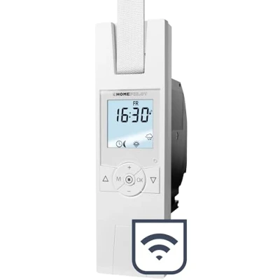 Afbeelding van HOMEPILOT Premium aangesloten RolloTron mini riemwikkelaar voor rolluiken. Smart Home accessoire, geschikt renovatie! Trekkracht: 45 kg