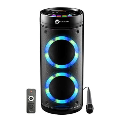 Afbeelding van N GEAR LGP 26R Draadloze Bluetooth Party Speaker Karaoke set 1 Microfoon Discoverlichting