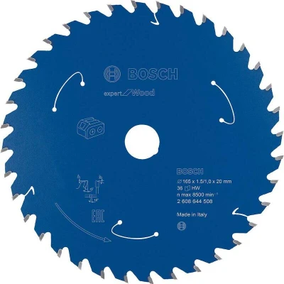 Image de BOSCH 2608644508 lame de scie circulaire E x pert pour bois scies sans fil 165 20 1.5/1 mm, 36T