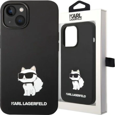 Afbeelding van Karl Lagerfeld KLHCP14MSNCHBCK iPhone 14 Plus 6.7 hardcase zwart/zwart Siliconen Choupette