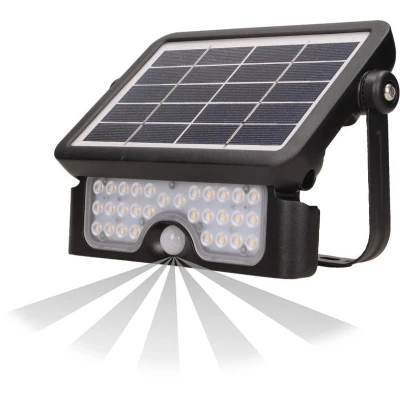 Afbeelding van Adviti LUX LED Solar buiten wandlamp Bewegingssensor, Lichtsensor en Zonnepaneel IP65 4000K 500 Lumen 3 Jaar garantie!