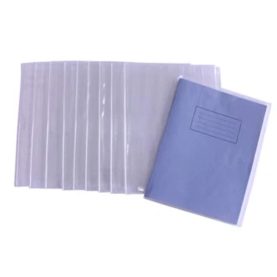 Image de Bright Ideas Protège livres en PVC transparent Format A5 250 microns PK10 Couvertures de plastique robuste et épais faciles à nettoyer Fabriquées pour