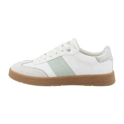 Afbeelding van TOM Tailor Sneakers laag, Dames, Maat: 37, White/mint Hoogwaardig imitatieleer