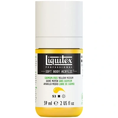 Afbeelding van Liquitex Professional Acryl Soft Body 59 ml middengeel zonder cadmium