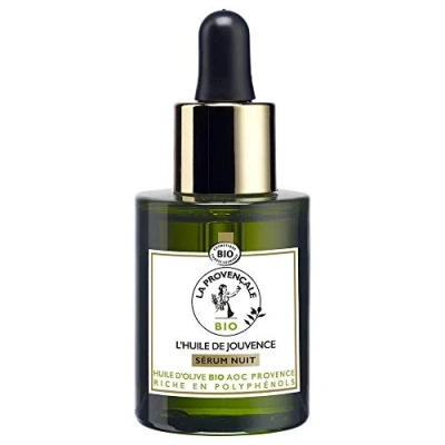 Afbeelding van La Provençale L&#039;Jouvence olie, nachtserum, gecertificeerde biologische gezichtsverzorging, olijfolie uit AOC Provence, voor alle soorten huid, zelfs gevoelige 30 ml