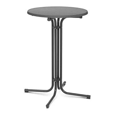Afbeelding van Royal Catering Hoge bartafel Ø 70 cm vouwbaar grijs