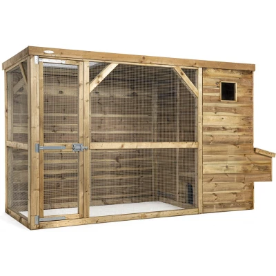 Afbeelding van Voldux Kippenhok Toon Rechts 300x120x190 cm Naturel