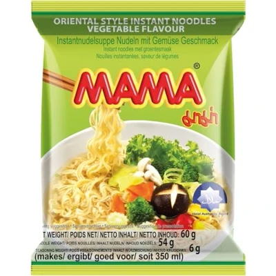 Image de MAMA Pâtes instantanées Légumes Soupe de nouilles type oriental Cuisine thaïlandaise authentique 24 x 60 g
