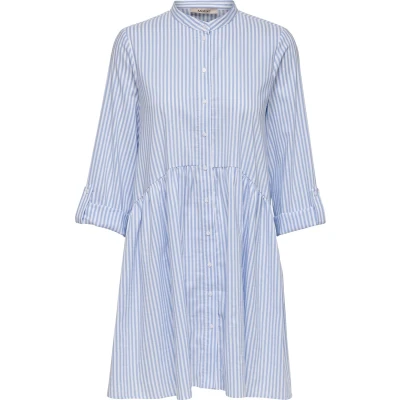 Afbeelding van ONLY Onlditte LIFE 3/4 Blousejurk, Dames, Maat: 36, Cloud dancer/blue