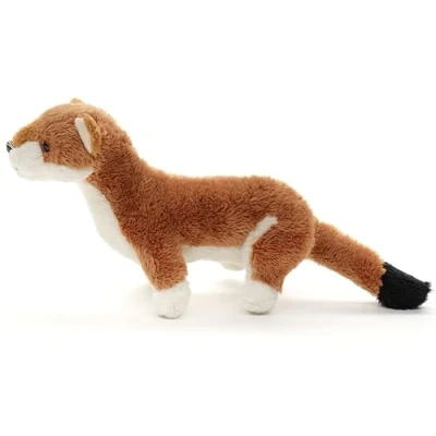Afbeelding van Uni Toys pluche wezel 22 cm (lengte) marter knuffeldier