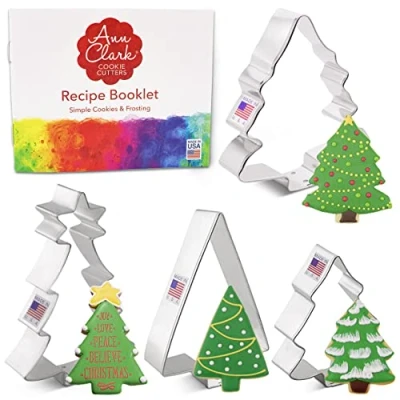 Afbeelding van Ann Clark uitsteekvormpjes, kerstboom, 4 stuks