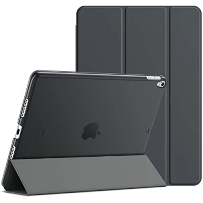 Afbeelding van JETech Hoes voor iPad Air 3e Generatie 10,5 Inch (2019) en Pro (2017), Case met Automatisch Wekken/Slapen (Donkergrijs)