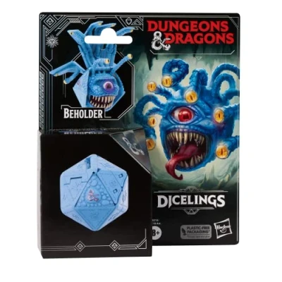 Image de Figurine de collection tyrannoeil bleu convertible en d20 géant, monstre dé Dicelings D&amp;D, Dungeons &amp; Dragons L&#039;honneur des voleurs