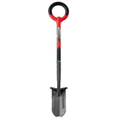 Afbeelding van Root Slayer Spade, Geulspade met zaag, Tuingereedschap voor het graven