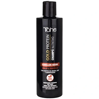 Afbeelding van Tahe Gold Proteïne, voedingsstoffen shampoo voor droog en soepel haar, 300 ml