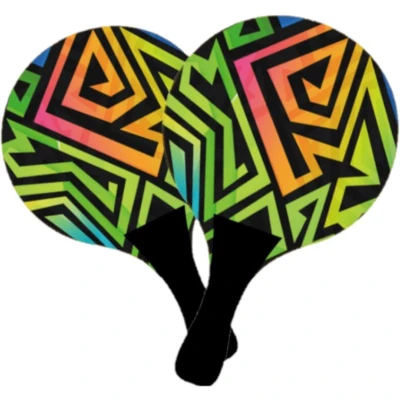 Afbeelding van Beachball set Graffiti hout 04203