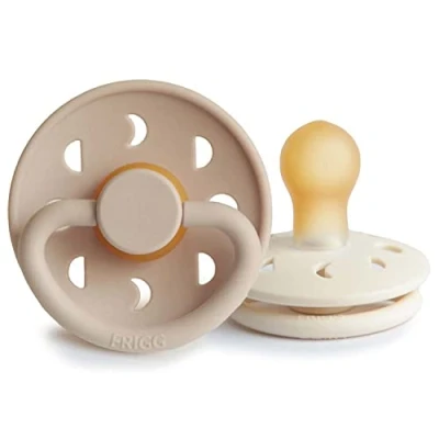Afbeelding van Frigg Fopspeen Moon 0 6mnd Cream/Croissant 2st
