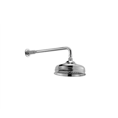 Afbeelding van Huber Nostalgische Regendouche 20cm Brons met muurarm 611.02H.BA