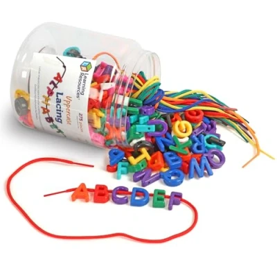 Afbeelding van Learning Resources Hoofdletters van het alfabet 275 stuks, vanaf 3 jaar, accessoires voor kleuterschool, schoolbenodigdheden leraren en thuis, letters