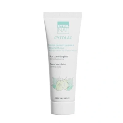 Afbeelding van Cytolac Anti Imperfections crème, gevoelige huid met acne, kalmeert en hydrateert de acne huid, zichtbare langdurige vermindering van het aantal comedonen, 50 ml Cytolnat