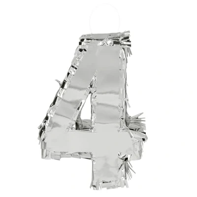 Image de Boland Chiffres Pinata 25 x 16 5 cm brillants pour anniversaire et d&#039;argent Décoration Jeu de société