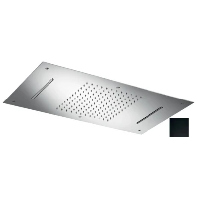 Afbeelding van SB Chromotherapy inbouw regendouche met dubbele waterval Mat Zwart 1208955451