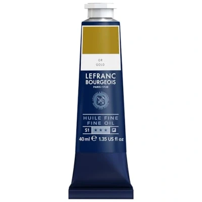 Afbeelding van Lefranc Bourgeois Fijne olie, tube, 40 ml, goud
