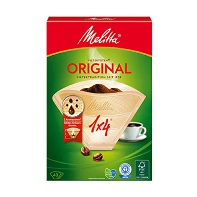 Afbeelding van Melitta Filters 1X4 40 Stuks Bruin