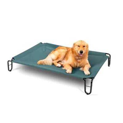 Afbeelding van BestVida Verhoogd hondenbed, 43 x 76 8 inch (maat M, groen)