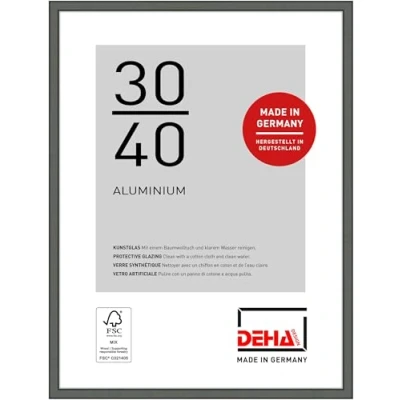 Afbeelding van DEHA Design Fotolijst Boston, 30x40 cm, Contrasterend grijs