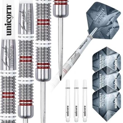 Afbeelding van Unicorn Dartpijlen Silver Star James Wade 80% Gewicht 22