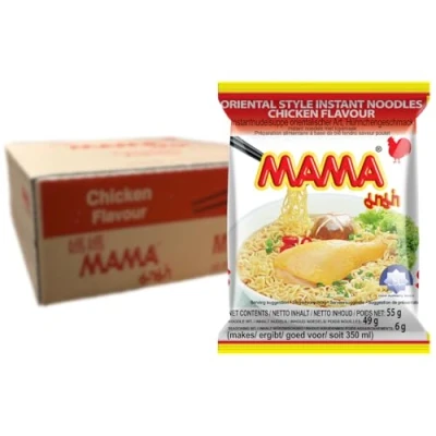 Afbeelding van Mama Instant Noedels Kip 30 zakjes