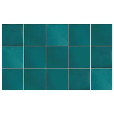 Afbeelding van Ulticool Decoratie Sticker Tegels Zeegroen Groen Toilet WC Gang Muurstickers 15x15 cm 15 stuks Plakfolie Tegelstickers Plaktegels Zelfklevend Sticktiles Badkamer Keuken