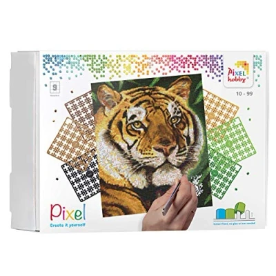 Afbeelding van Pixelhobby Geschenkverpakking Tijger 90043
