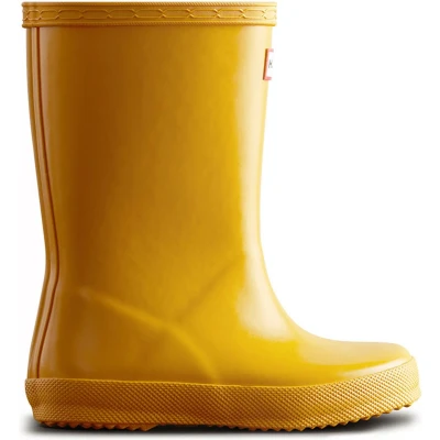 Afbeelding van Hunter Regenlaarzen voor kinderen Kids first classic Gloss Geel maat 33EU