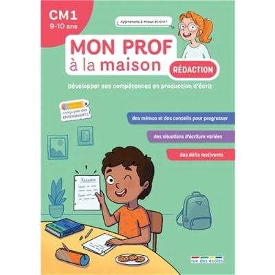 Afbeelding van MON PROF A LA MAISON REDACTION CM1 DEVELOPPER SES COMPETENCE