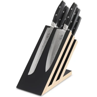 Afbeelding van Yaxell Tsuchimon Messen 6 delige Messenset met Magnetische Houder