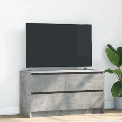 Afbeelding van vidaXL Tv meubel 100x35x54 cm bewerkt hout betongrijs